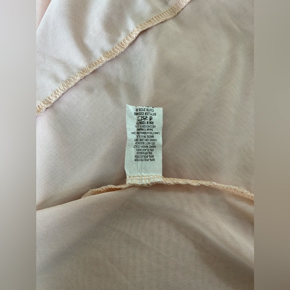 TIC:TOC SHEER/MESH OPEN FRONT KIMONO. ARUBA SANDS COLOR. GENTLY WORN/STYLED O/S - Picture 6 of 6